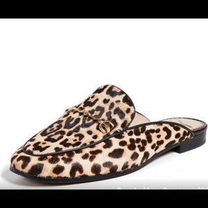 Sam Edelman Leopard print mules size 8